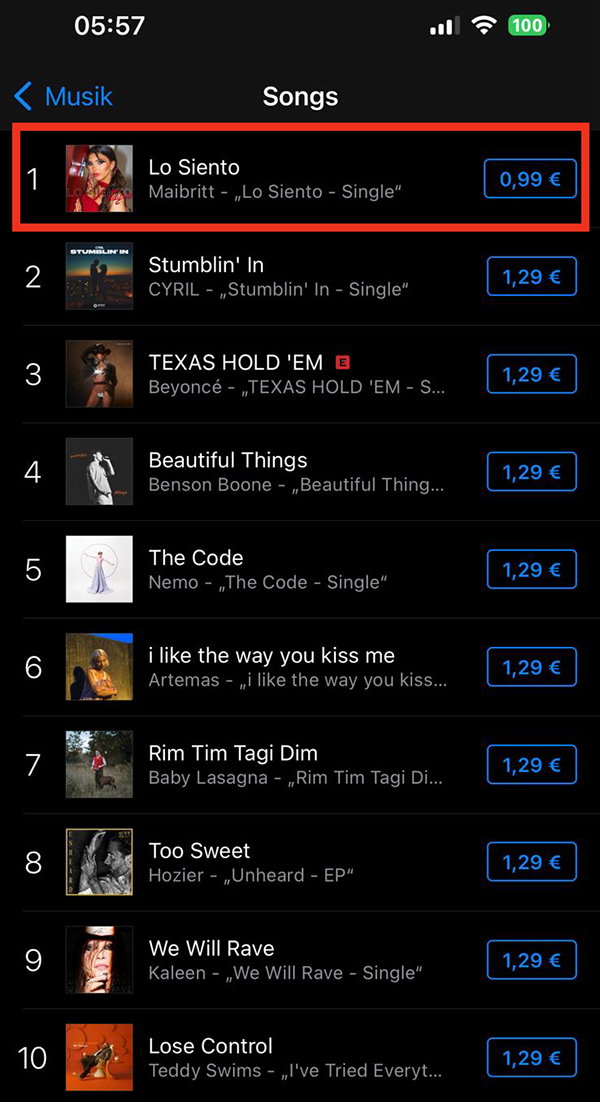 iTunes Ranking